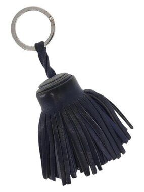 HERMES Carmen Charm Leather Navy Auth hk3436